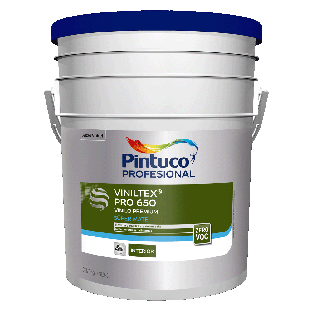 PINTURA VINILTEX PRO 650 BAJO VOC BASE DEEP BLANCO 117176 (5GL) (10339742) PINTUCO