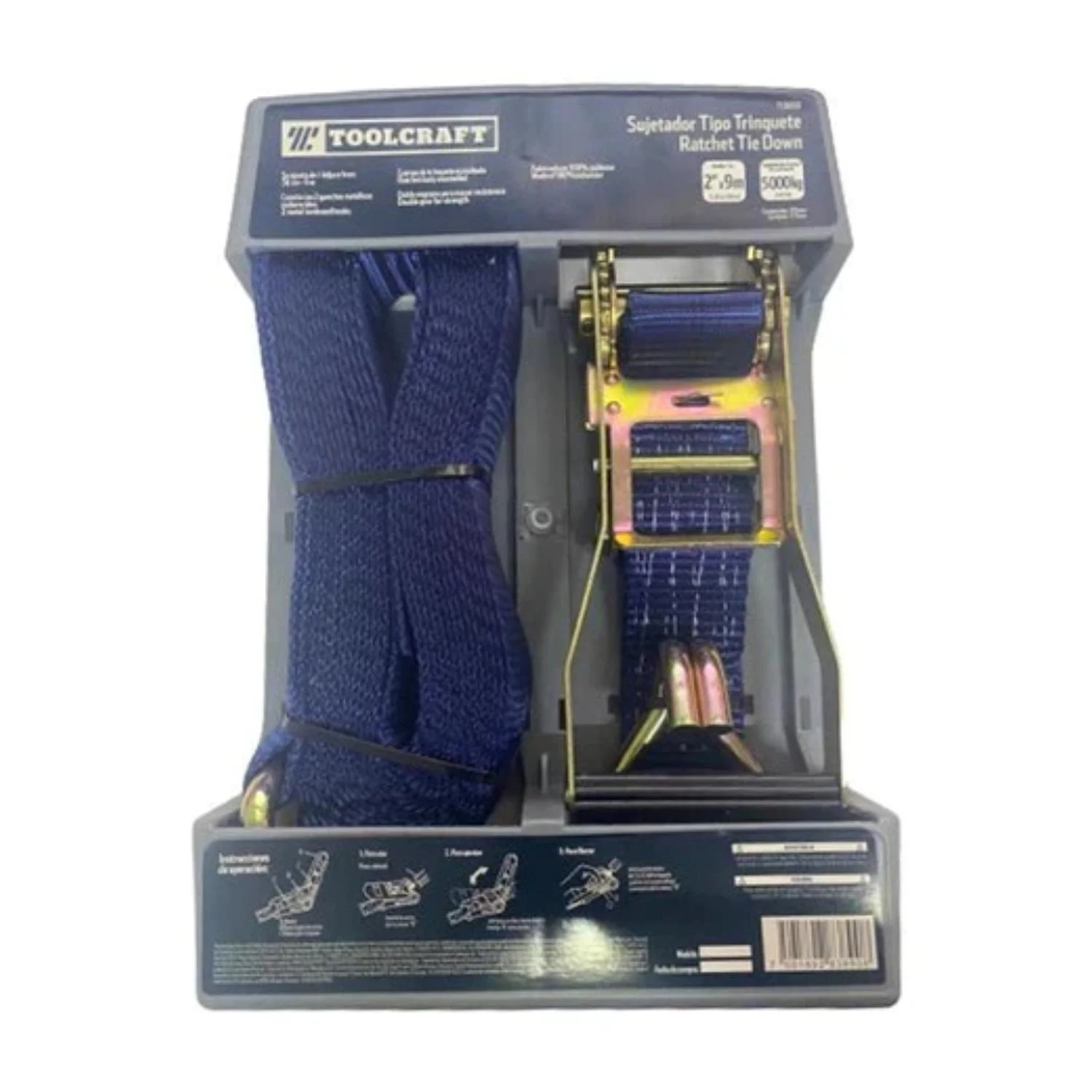 SUJETADORES TIPO TRINQUETE 2"x9Mt 5000KG (TC0890) TOOLCRAFT