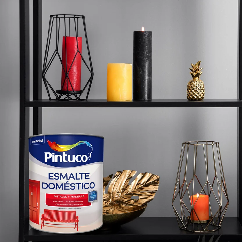 ESMALTE DOMESTICO NEGRO MATE 290W (1GL) (10014430) PINTUCO - Vista 2