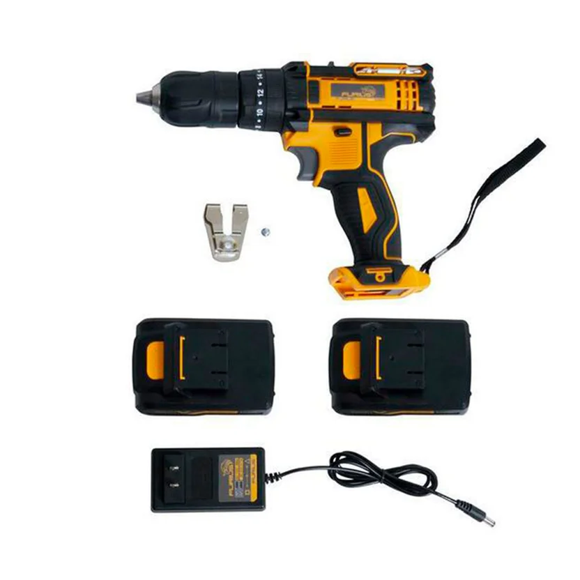 TALADRO PERCUTOR ATORNILLADOR INALÁMBRICO 21V 1-2" (FCD2140K) FURIUS - Vista 2