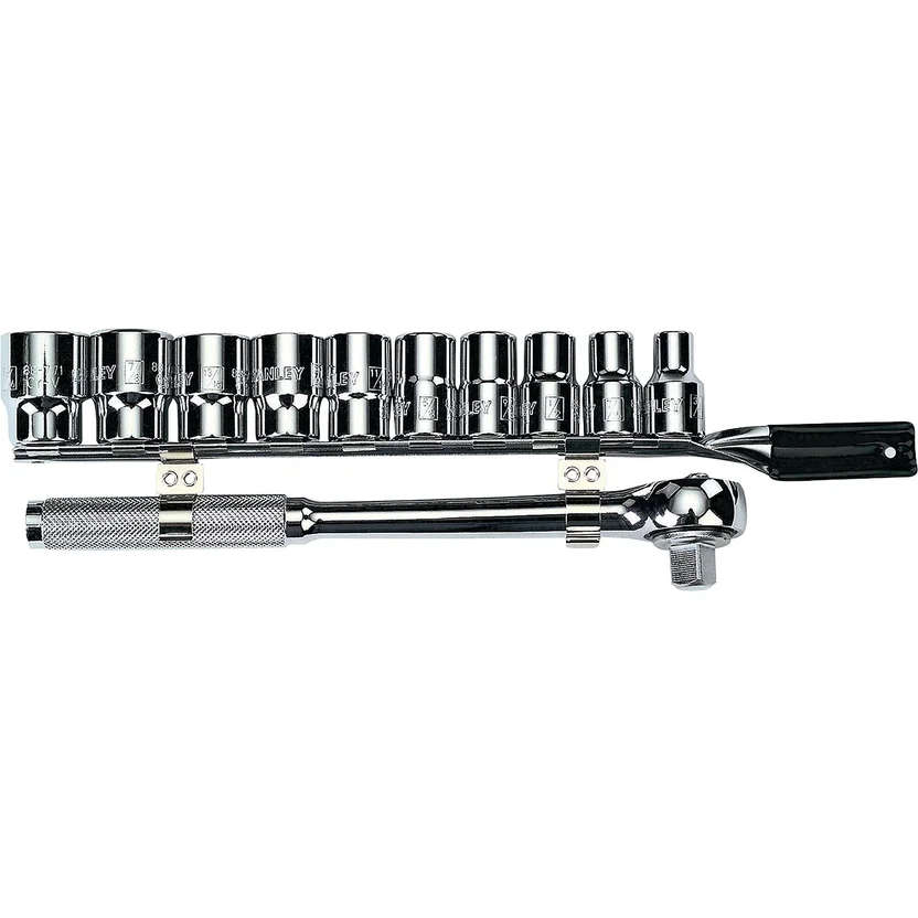 JUEGO DE DADOS 1-2" METRICAS 11 PIEZAS (86-734) STANLEY