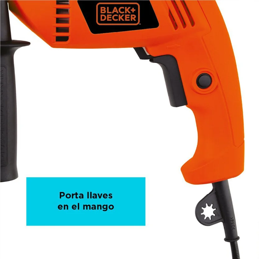 TALADRO PERCUTOR 1-2" 550W - 2.800RPM (HD555-B3) BLACK&DECKER - Vista 2