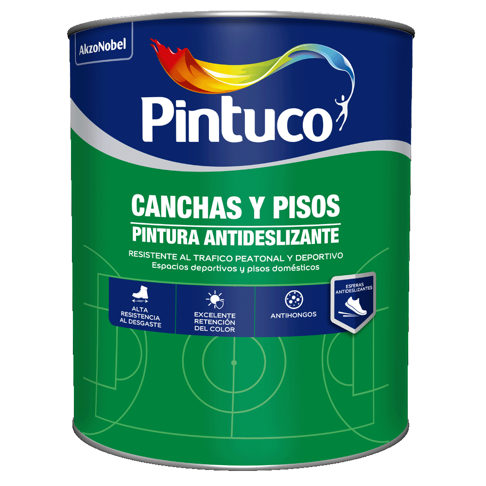 PINTURA PARA CANCHAS ANTIDESLIZANTE BLANCO 127590 (5GL) (10016216) PINTUCO