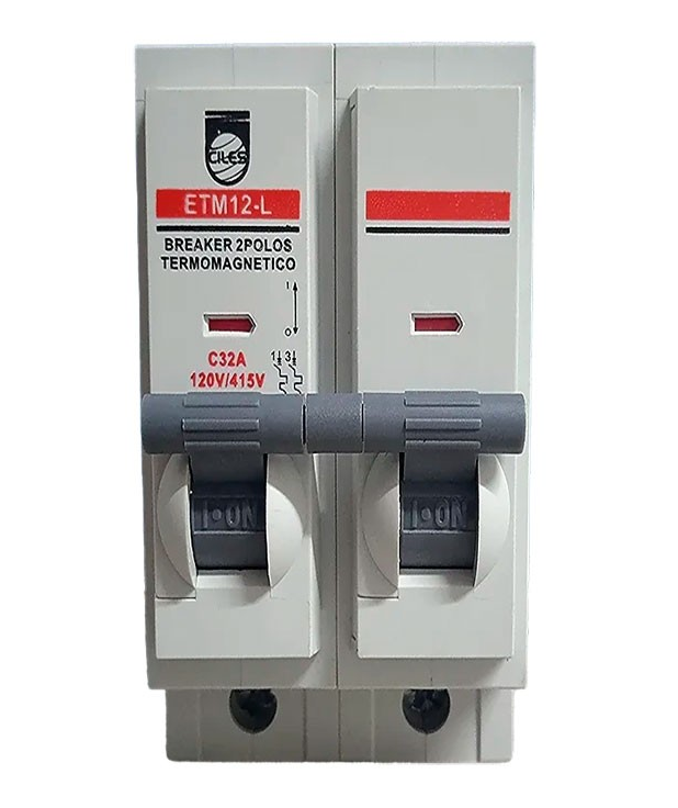 BREAKER ENCHUFABLE 2P 32A-10KA-6KA ETM12-L (PT349314E) CILES