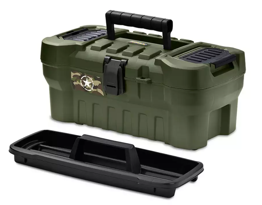 CAJA HERRAMIENTAS 16" CERRADURA PLASTICA ARMY (12465) RIMAX - Vista 3