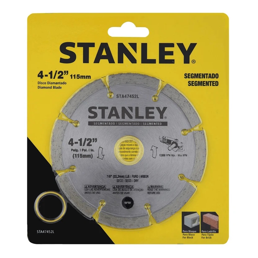 DISCO SEGMENTADO 4-1-2" DIAMANTADO (STA47452L) STANLEY - Vista 2