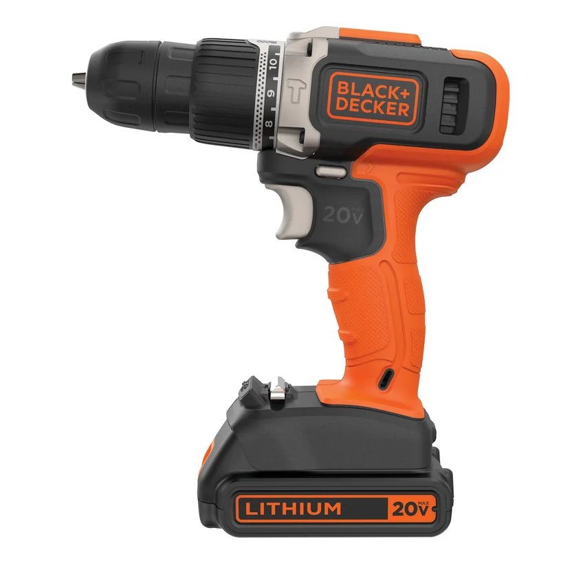 TALADRO PERCUTOR INALAMBRICO 3-8 - 20V (BCD704C1-B3) BLACK&DECKER - Vista 2
