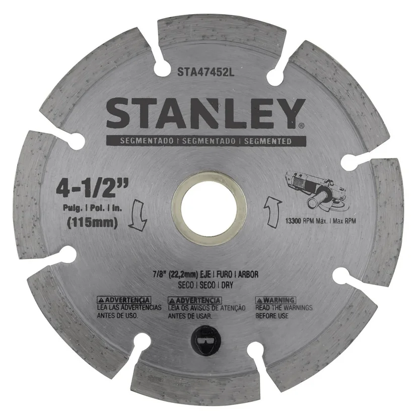 DISCO SEGMENTADO 4-1-2" DIAMANTADO (STA47452L) STANLEY
