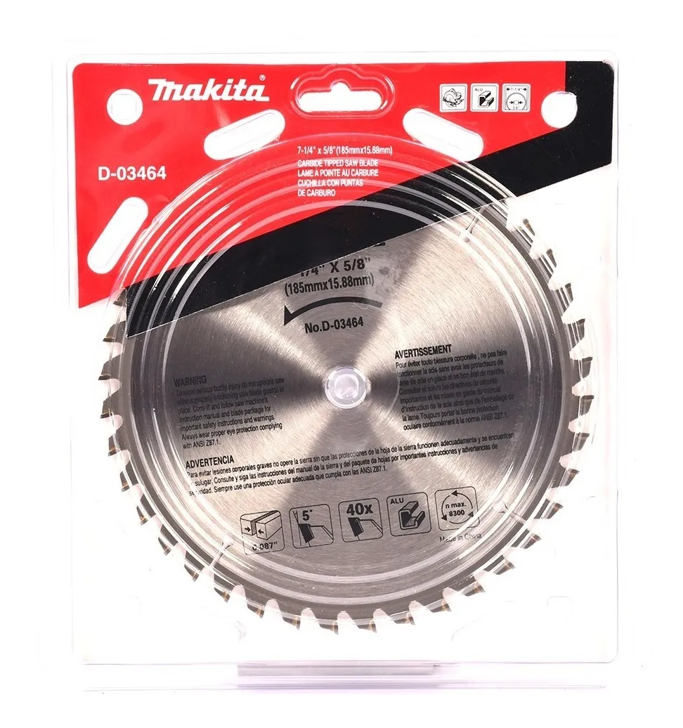 DISCO DE SIERRA 7" 60 DIENTES D-03464 MAKITA