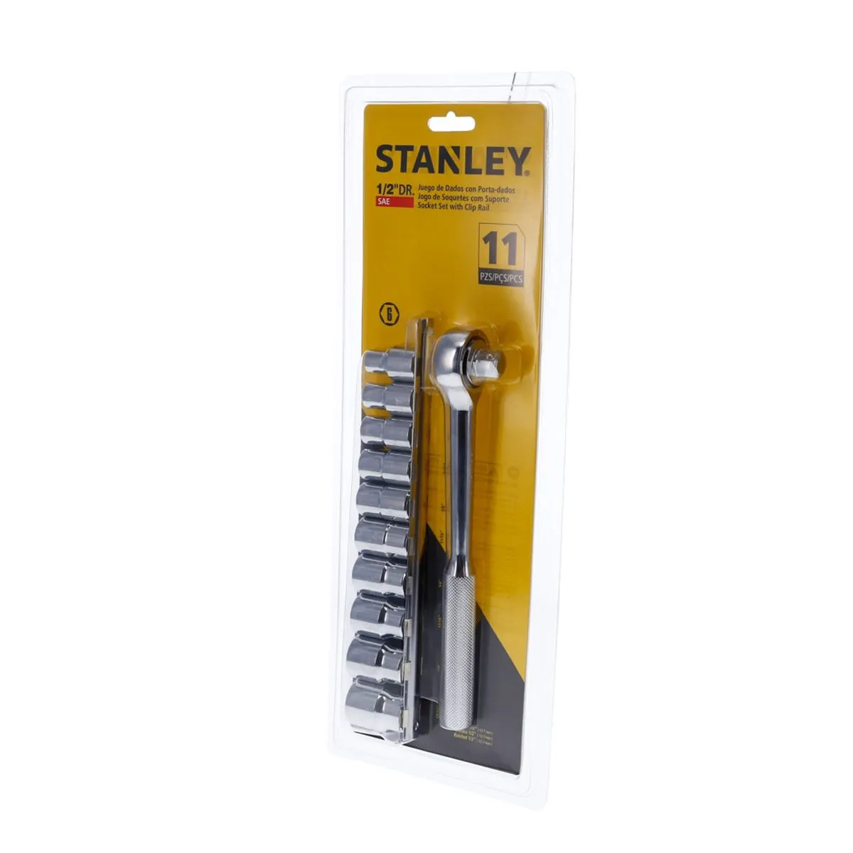 JUEGO DE DADOS 1-2" PULGADAS 11 PIEZAS (86-735) STANLEY
