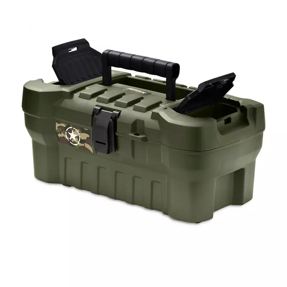 CAJA HERRAMIENTAS 16" CERRADURA PLASTICA ARMY (12465) RIMAX - Vista 2