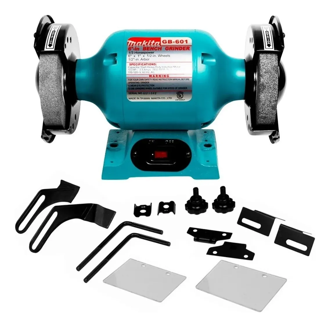 ESMERIL DE BANCO PROFESIONAL DE 6" GB601 MAKITA - Vista 2
