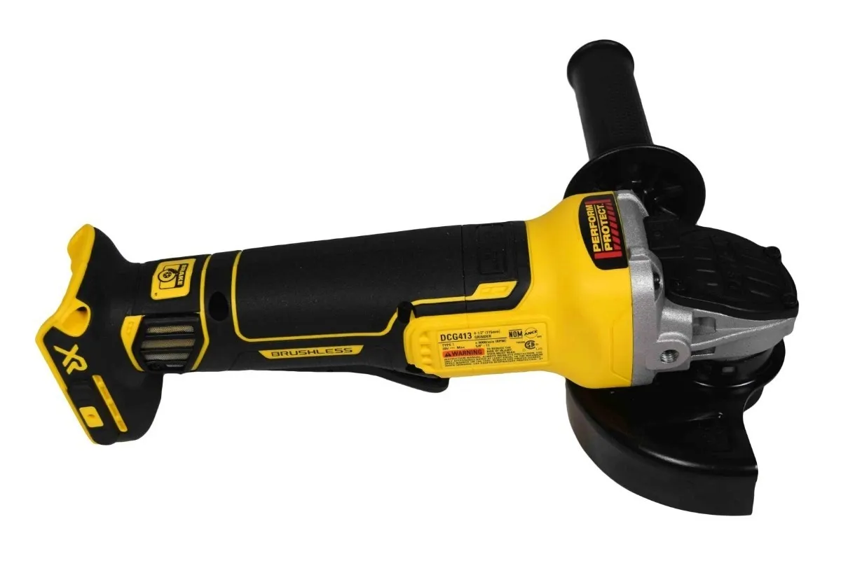 PULIDORA ANGULAR INALAMBRICA 4-1-2" - 800W (Bateria 20V - No Incluida) (DCG413B) DEWALT - Vista 2