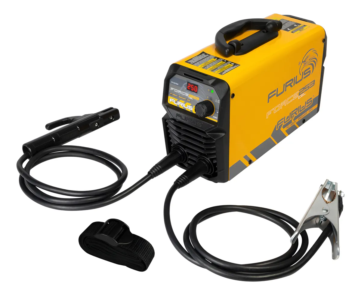 SOLDADOR INVERSOR FORCE253 CEL 110-220V 250A (FW253CEL) FURIUS - Vista 2