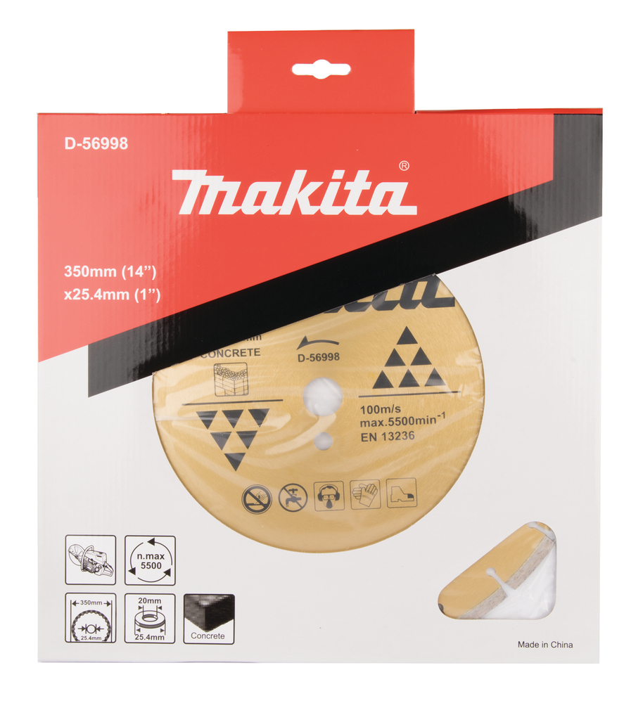 DISCO SEGMENTADO 14" LASER PARA CONCRETO (D-56998) MAKITA - Vista 2