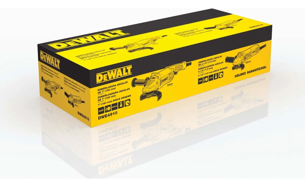 PULIDORA 7" 2200W - 8500RPM (DWE491-B3) DEWALT
(Sin Discos) - Vista 4