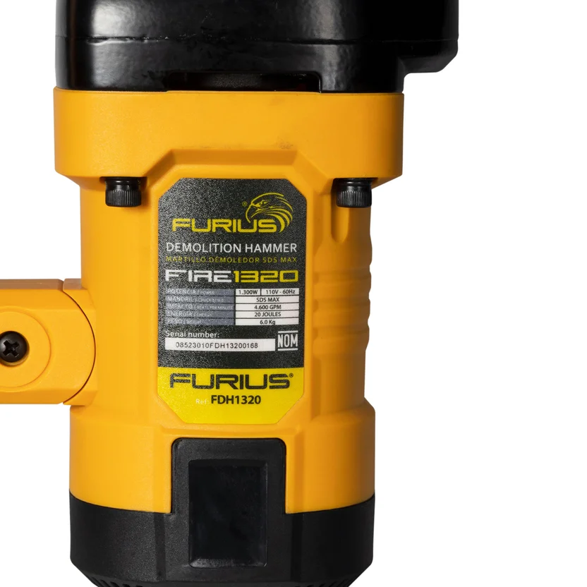 MARTILLO DEMOLEDOR SDS MAX 1300W 20J 110V (FDH1320) FURIUS - Vista 3