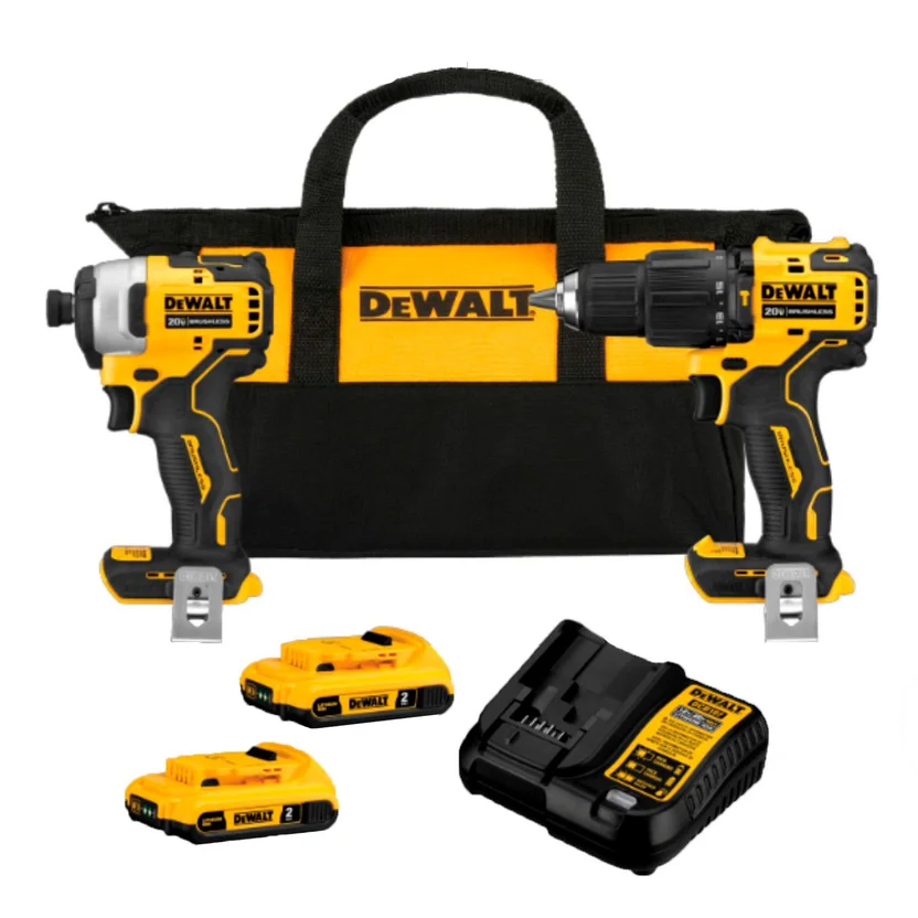 COMBO TALADRO PERCUTOR 1-2" + ATORNILLADOR DE IMPACTO 1-4" 20V (DCK276D2-B3) DEWALT