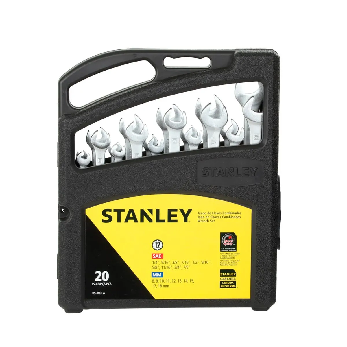 JUEGO DE 20 LLAVES COMBINADAS (85-783LA) STANLEY