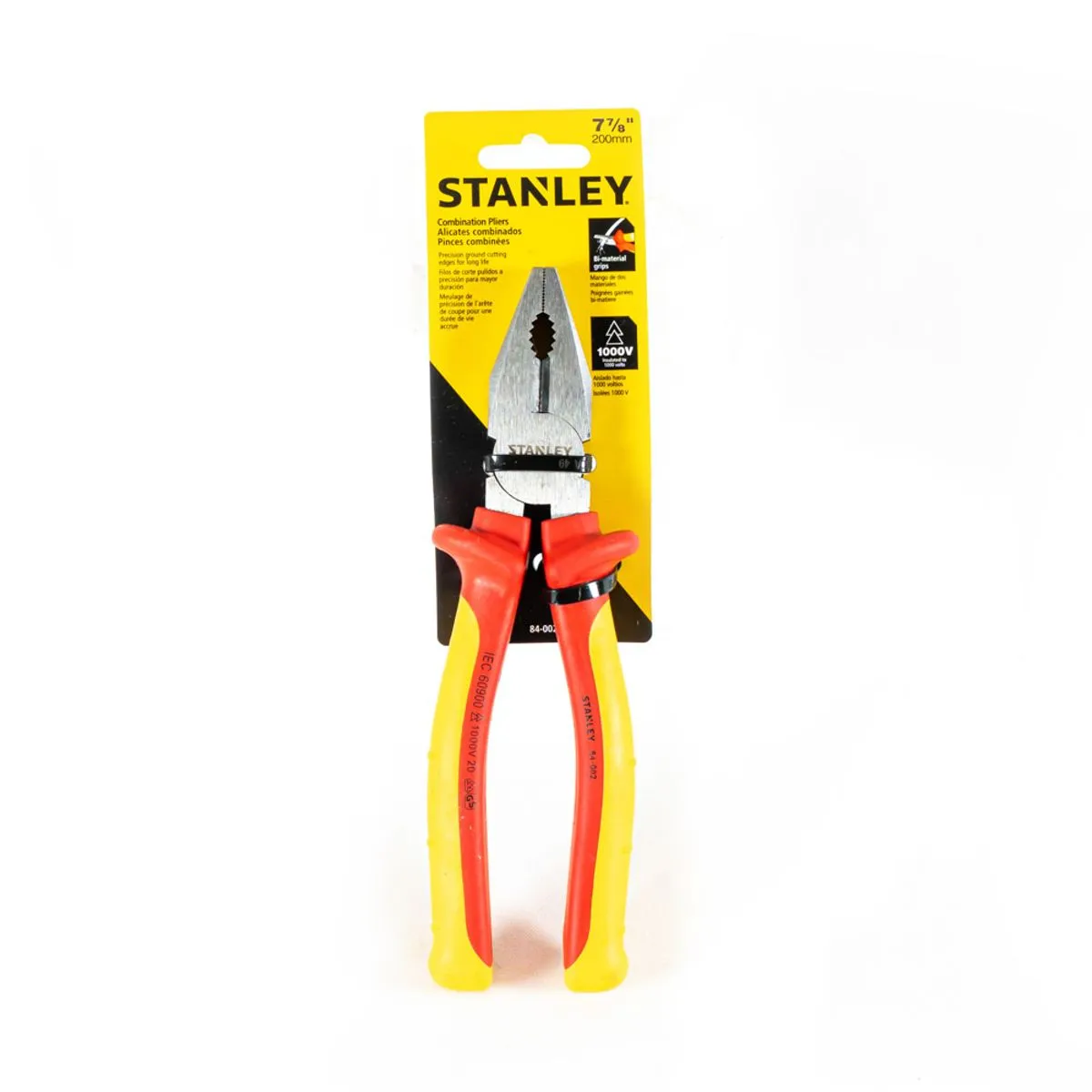 ALICATE ELECTRICISTA 7-7-8" 200mm DVE AISLADO 1000V (84-002) STANLEY - Vista 2