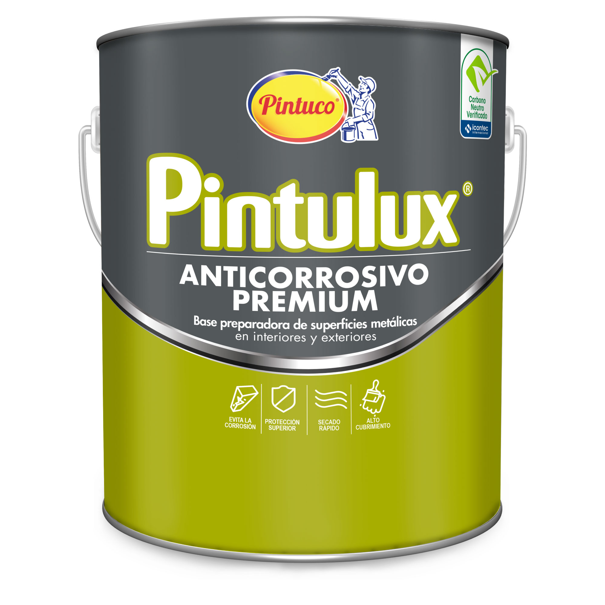 ANTICORROSIVO (CORROTEC) PREMIUM GRIS 507 (1-4GL) (10012454) PINTULUX