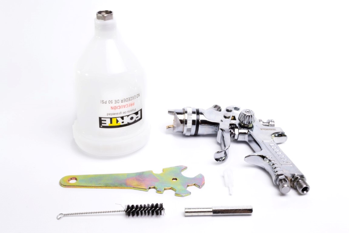 PISTOLA PARA PINTAR DE GRAVEDAD 50PSI (0898767) FORTE - Vista 3