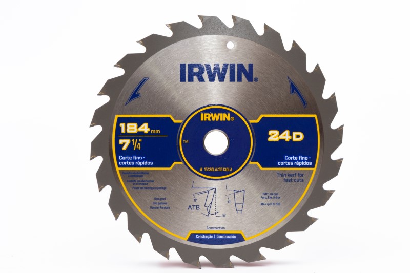 DISCO DE SIERRA 7-1-4" 24 DIENTES (15130LA) IRWIN